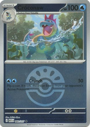 Croconaw (Friend Ball) - 42/null [ME: Ascended Heroes] Reverse Holofoil