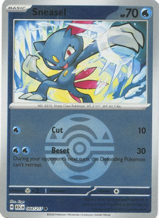 Sneasel (Dusk Ball) - 44/null [ME: Ascended Heroes] Reverse Holofoil