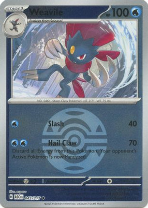 Weavile - 045/217 (Dusk Ball) [ME: Ascended Heroes] Reverse Holofoil
