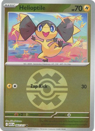 Helioptile (Quick Ball) - 63/null [ME: Ascended Heroes] Reverse Holofoil