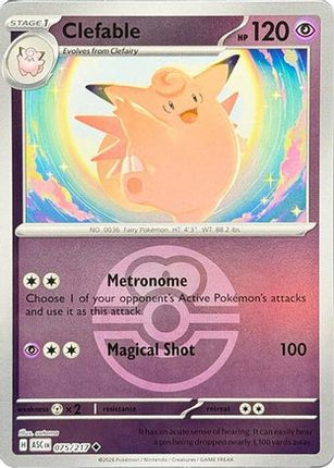 Clefable (Love Ball) - 75/null [ME: Ascended Heroes] Reverse Holofoil