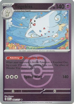 Togekiss - 082/217 (Love Ball) [ME: Ascended Heroes] Reverse Holofoil