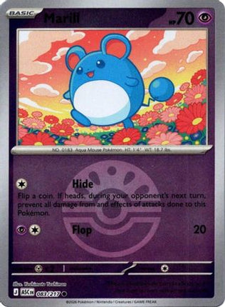 Marill - 083/217 (Friend Ball) [ME: Ascended Heroes] Reverse Holofoil