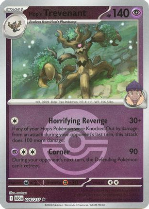 Hop's Trevenant - 096/217 (Poke Ball) [ME: Ascended Heroes] Reverse Holofoil