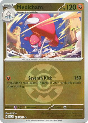Medicham - 104/217 (Quick Ball) [ME: Ascended Heroes] Reverse Holofoil