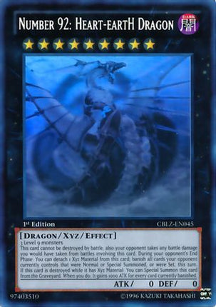 Number 92: Heart-eartH Dragon (Ghost Rare)  [CBLZ-EN045] Unlimited