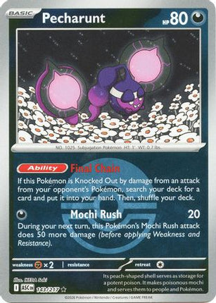Pecharunt (Poke Ball) - 143/null [ME: Ascended Heroes] Reverse Holofoil