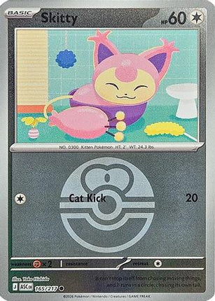 Skitty (Love Ball) - 165/null [ME: Ascended Heroes] Reverse Holofoil