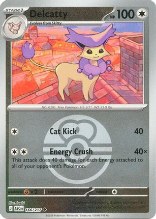 Delcatty (Love Ball) - 166/null [ME: Ascended Heroes] Reverse Holofoil