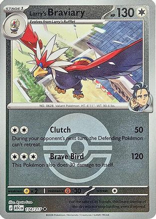 Larry's Braviary (Poke Ball) - 174/null [ME: Ascended Heroes] Reverse Holofoil