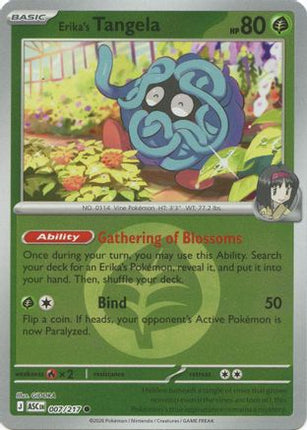 Erika's Tangela - 007/217 (Energy Symbol Pattern) [ME: Ascended Heroes] Reverse Holofoil