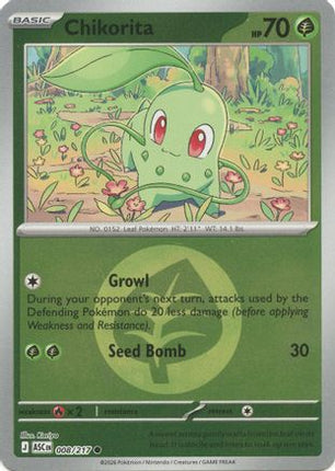 Chikorita (Energy Symbol Pattern) - 8/null [ME: Ascended Heroes] Reverse Holofoil