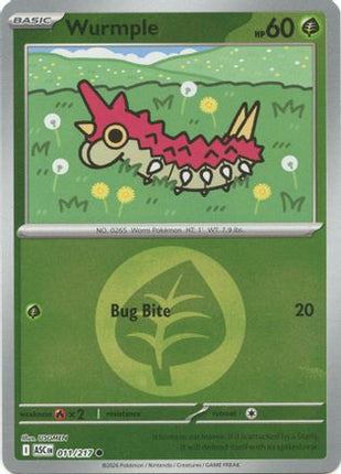 Wurmple (Energy Symbol Pattern) - 11/null [ME: Ascended Heroes] Reverse Holofoil