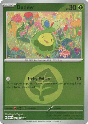 Budew - 016/217 (Energy Symbol Pattern) [ME: Ascended Heroes] Reverse Holofoil