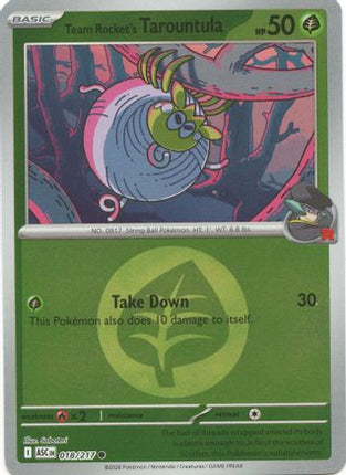 Team Rocket's Tarountula (Energy Symbol Pattern) - 18/null [ME: Ascended Heroes] Reverse Holofoil