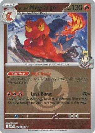 Ethan's Magcargo - 024/217 (Energy Symbol Pattern) [ME: Ascended Heroes] Reverse Holofoil