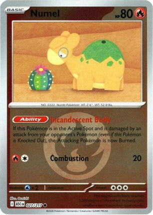 Numel - 027/217 (Energy Symbol Pattern) [ME: Ascended Heroes] Reverse Holofoil