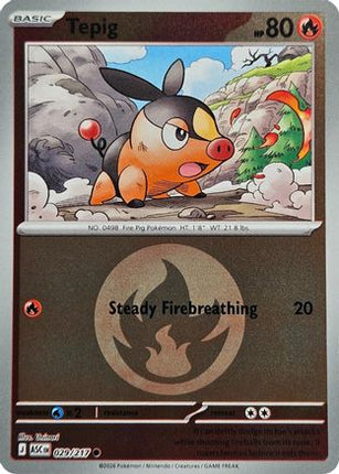 Tepig (Energy Symbol Pattern) - 29/null [ME: Ascended Heroes] Reverse Holofoil