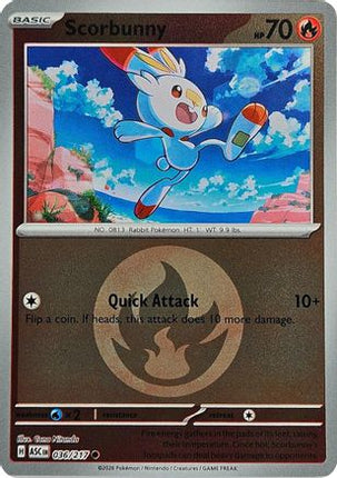 Scorbunny - 036/217 (Energy Symbol Pattern) [ME: Ascended Heroes] Reverse Holofoil