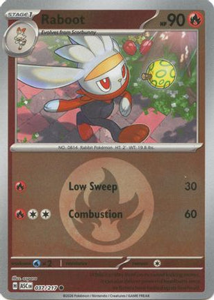 Raboot (Energy Symbol Pattern) - 37/null [ME: Ascended Heroes] Reverse Holofoil