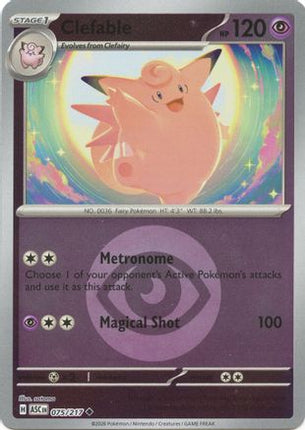 Clefable (Energy Symbol Pattern) - 75/null [ME: Ascended Heroes] Reverse Holofoil