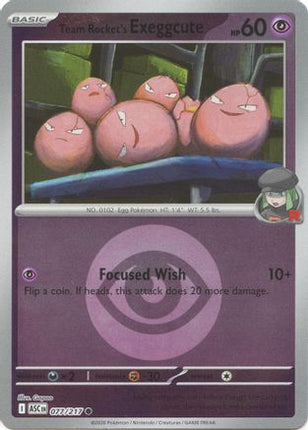 Team Rocket's Exeggcute (Energy Symbol Pattern) - 77/null [ME: Ascended Heroes] Reverse Holofoil