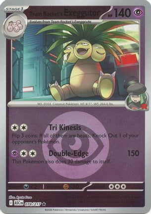 Team Rocket's Exeggutor (Energy Symbol Pattern) - 78/null [ME: Ascended Heroes] Reverse Holofoil