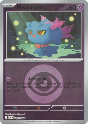 Misdreavus - 085/217 (Energy Symbol Pattern) [ME: Ascended Heroes] Reverse Holofoil