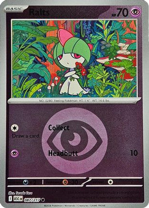 Ralts (Energy Symbol Pattern) - 87/null [ME: Ascended Heroes] Reverse Holofoil