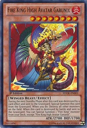 Fire King High Avatar Garunix (Ultra Rare) [SDOK-EN001] Structure Deck: Onslaught of the Fire Kings 1st Edition