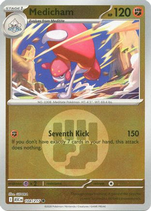 Medicham - 104/217 (Energy Symbol Pattern) [ME: Ascended Heroes] Reverse Holofoil