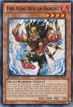 Fire King Avatar Barong (Common / Short Print) [SDOK-EN002] Structure Deck: Onslaught of the Fire Kings 1st Edition