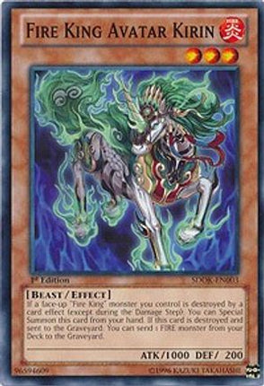 Fire King Avatar Kirin (Common / Short Print) [SDOK-EN003] Structure Deck: Onslaught of the Fire Kings 1st Edition