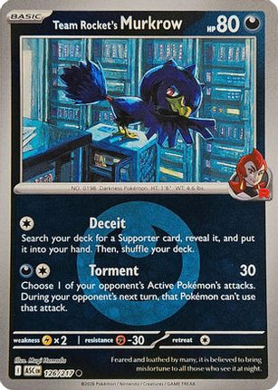 Team Rocket's Murkrow (Energy Symbol Pattern) - 126/null [ME: Ascended Heroes] Reverse Holofoil
