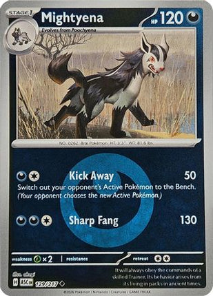 Mightyena - 129/217 (Energy Symbol Pattern) [ME: Ascended Heroes] Reverse Holofoil