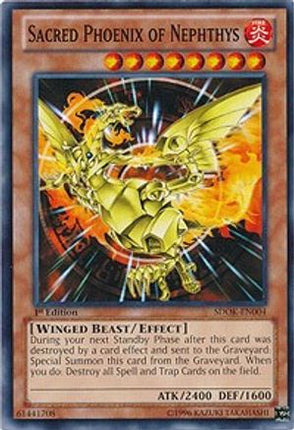 Sacred Phoenix of Nephthys (Common / Short Print) [SDOK-EN004] Structure Deck: Onslaught of the Fire Kings 1st Edition