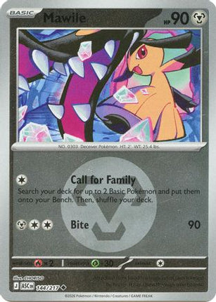Mawile - 144/217 (Energy Symbol Pattern) [ME: Ascended Heroes] Reverse Holofoil