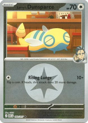 Larry's Dunsparce (Energy Symbol Pattern) - 163/null [ME: Ascended Heroes] Reverse Holofoil
