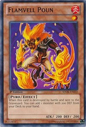 Flamvell Poun (Common / Short Print) [SDOK-EN010] Structure Deck: Onslaught of the Fire Kings 1st Edition