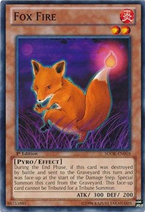 Fox Fire (Common / Short Print) [SDOK-EN018] Structure Deck: Onslaught of the Fire Kings 1st Edition
