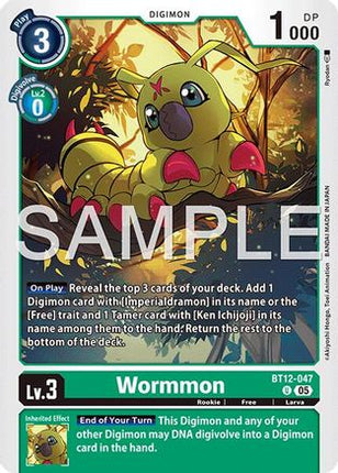 Wormmon [BT12-047] [Advanced Booster Digimon Generation] Foil