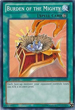 Burden of the Mighty (Common / Short Print) [SDOK-EN030] Structure Deck: Onslaught of the Fire Kings 1st Edition