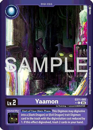 Yaamon (Limited Foil) [EX11-005] [Dawn of Liberator] Foil