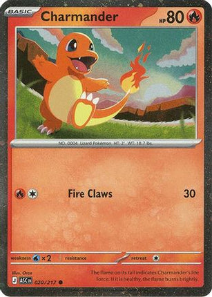 Charmander - 020/217 (Cosmos Holo) [Miscellaneous Cards & Products] Holofoil