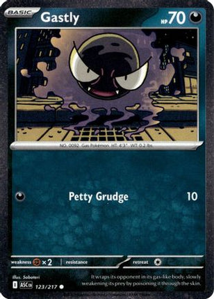 Gastly - 123/217 (Cosmos Holo) [Miscellaneous Cards & Products] Holofoil