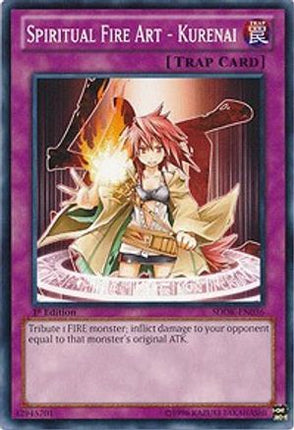 Spiritual Fire Art - Kurenai (Common / Short Print) [SDOK-EN036] Structure Deck: Onslaught of the Fire Kings 1st Edition