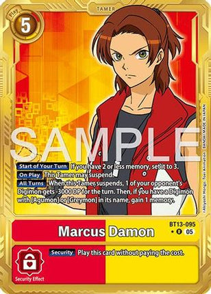 Marcus Damon - BT13-095  (Alternate Art) [BT13-095] [Advanced Booster Digimon Generation] Foil