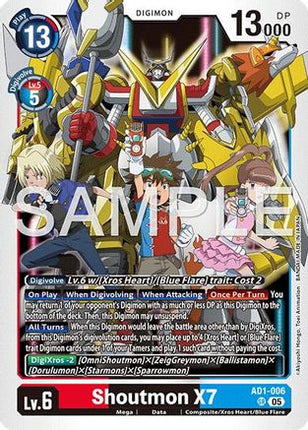 Shoutmon X7 [AD1-006] [Advanced Booster Digimon Generation] Foil
