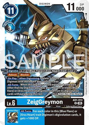 ZeigGreymon [AD1-013] [Advanced Booster Digimon Generation] Foil