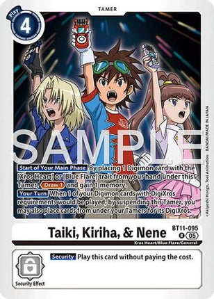 Taiki, Kiriha, & Nene (Reprint) [BT11-095] [Advanced Booster Digimon Generation] Foil
